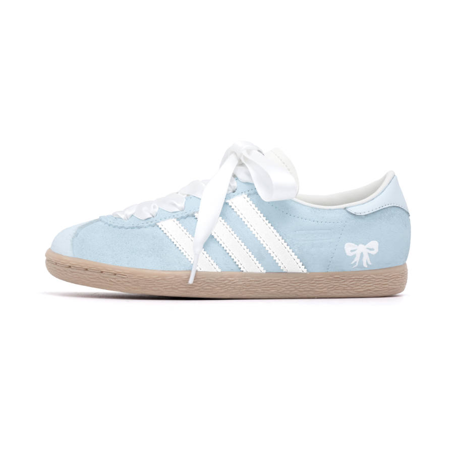 Adidas Originals Stadt Blue Butterfly, Refreshing Leather, Suede Slip Resistant Low top Skateboard Shoes Unisex