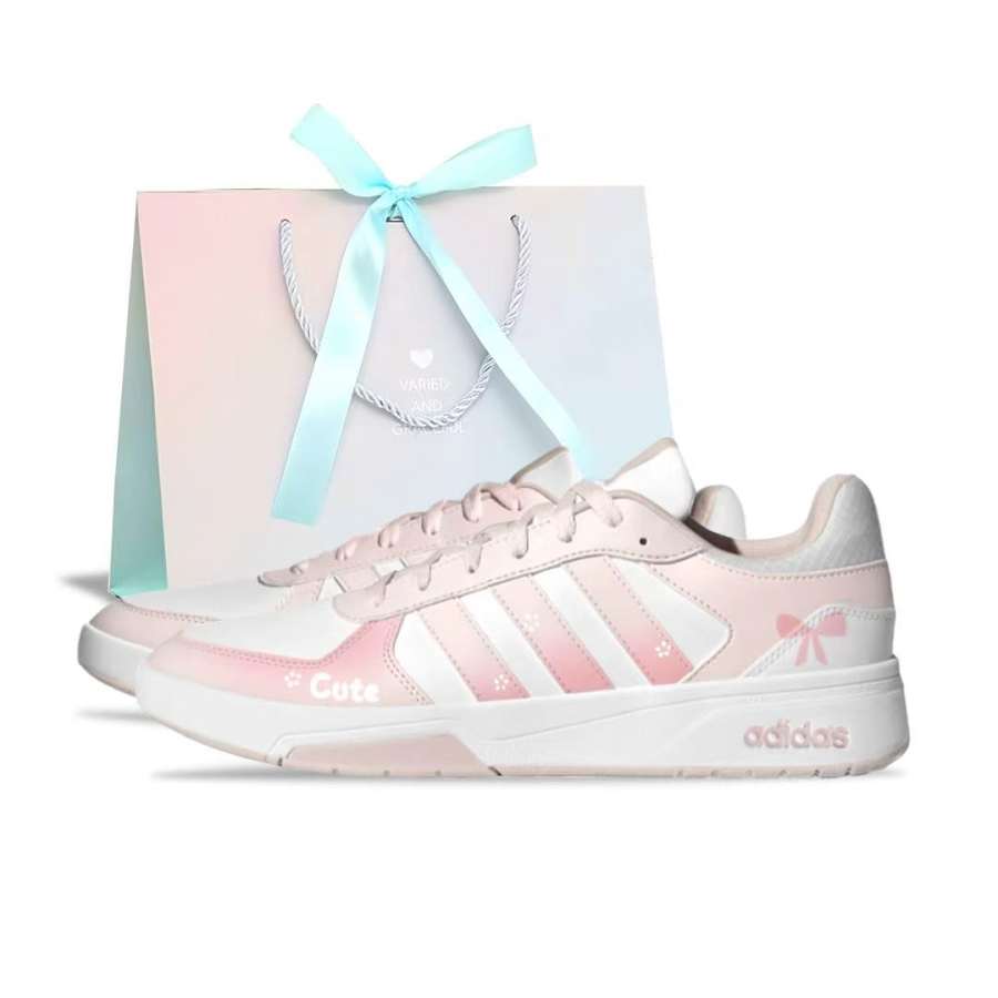 Adidas Adidas COURTBEAT Synthetic Leather Lightweight Breathable Low top Skateboard Shoes Unisex