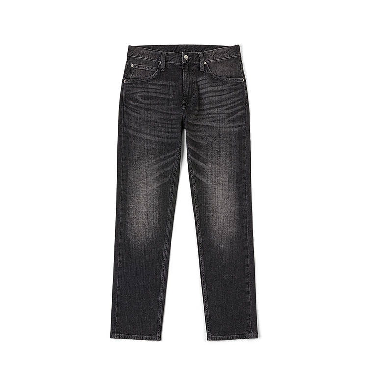 Lee Jeans Unisex Black Gray Color Moderate Tapered Pants