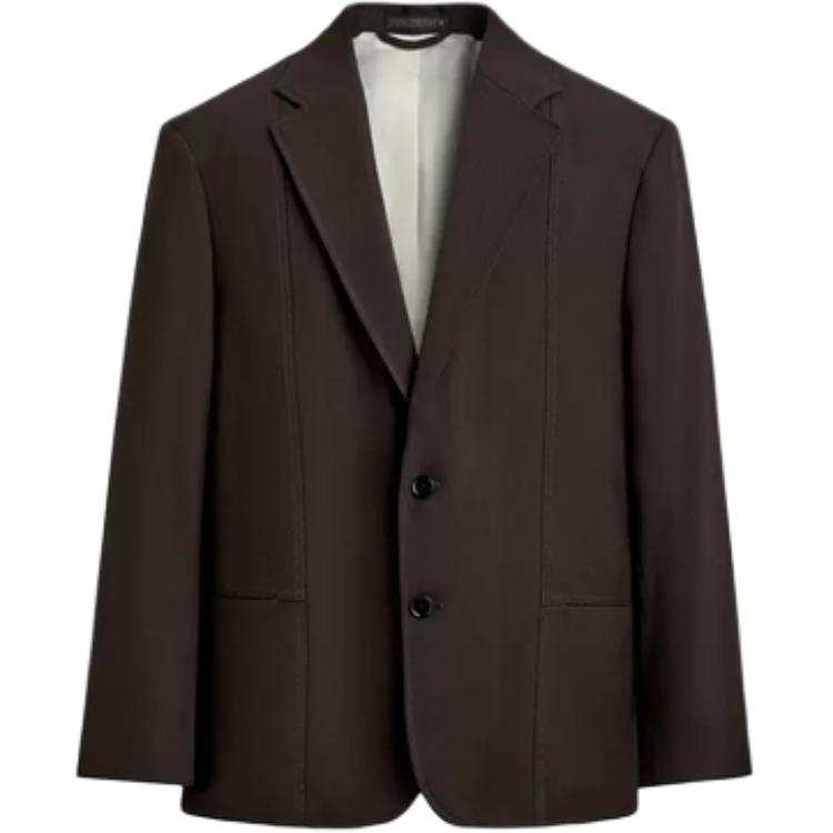 ZARA Business Suits Men's Brown Lapel Moderate Business Suit