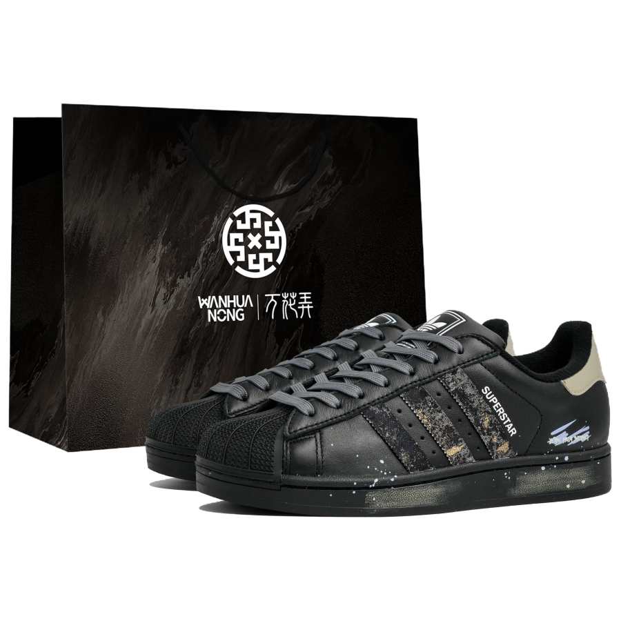 Adidas Originals Superstar 2 Kaleidoscope, Night Gilding, Shopping Bag Abrasion Resistant Lightweight Low top