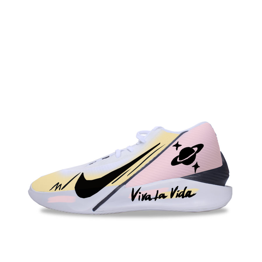 Nike Nike G.T. Jump Academy Abrasion Resistant Slip Resistant High top Basketball Shoes Men's Yellow Pink