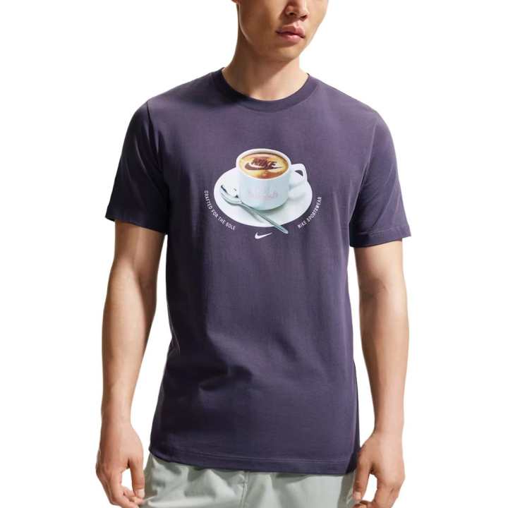 Nike Nike Sportswear T Shirts Men's Dark Color Crew Neck Moderate