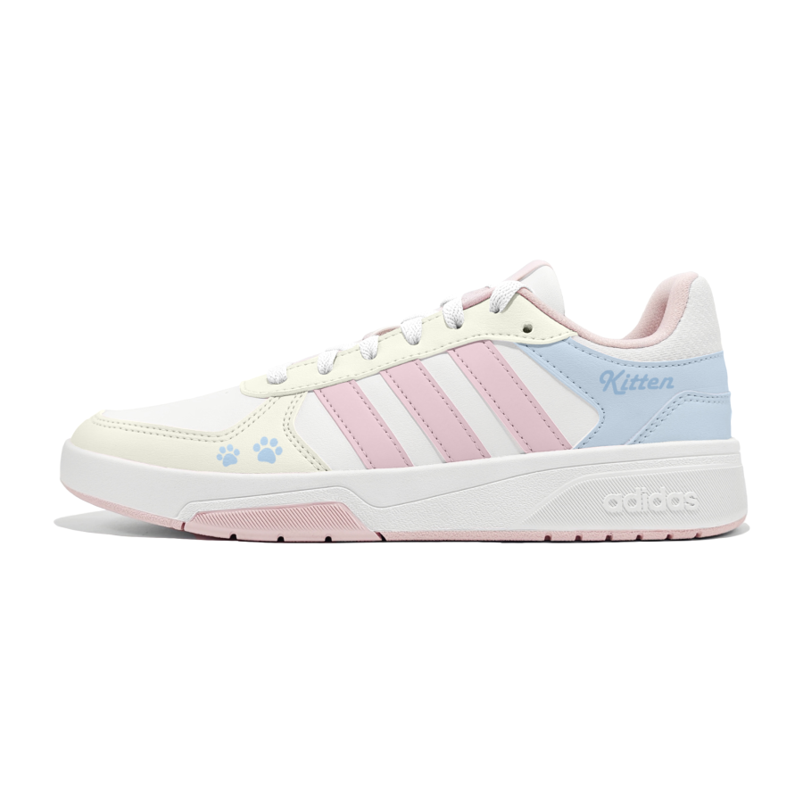 Adidas Adidas COURTBEAT Cheese Cat Sweet Series Leather Cushioning Abrasion Resistant Lightweight Breathable Low top