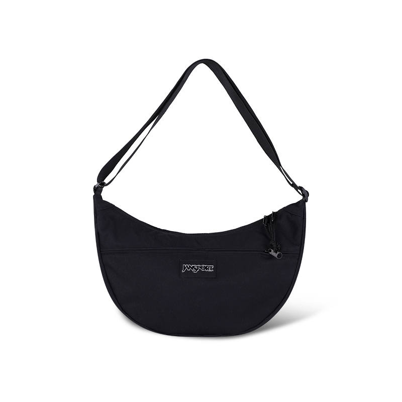 JanSport Fabric Shoulder Bag Regular Unisex Black/Ecru/Neon Green