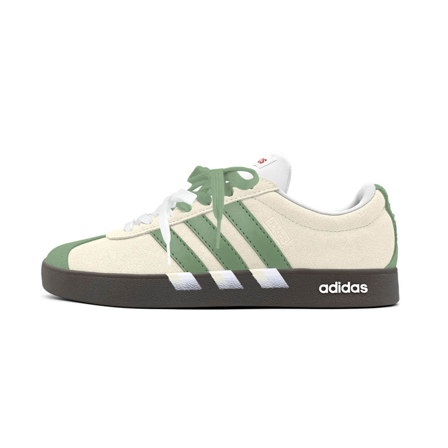 Adidas Adidas Vl Court Classic Low top German Army Trainers Unisex Yellow Green
