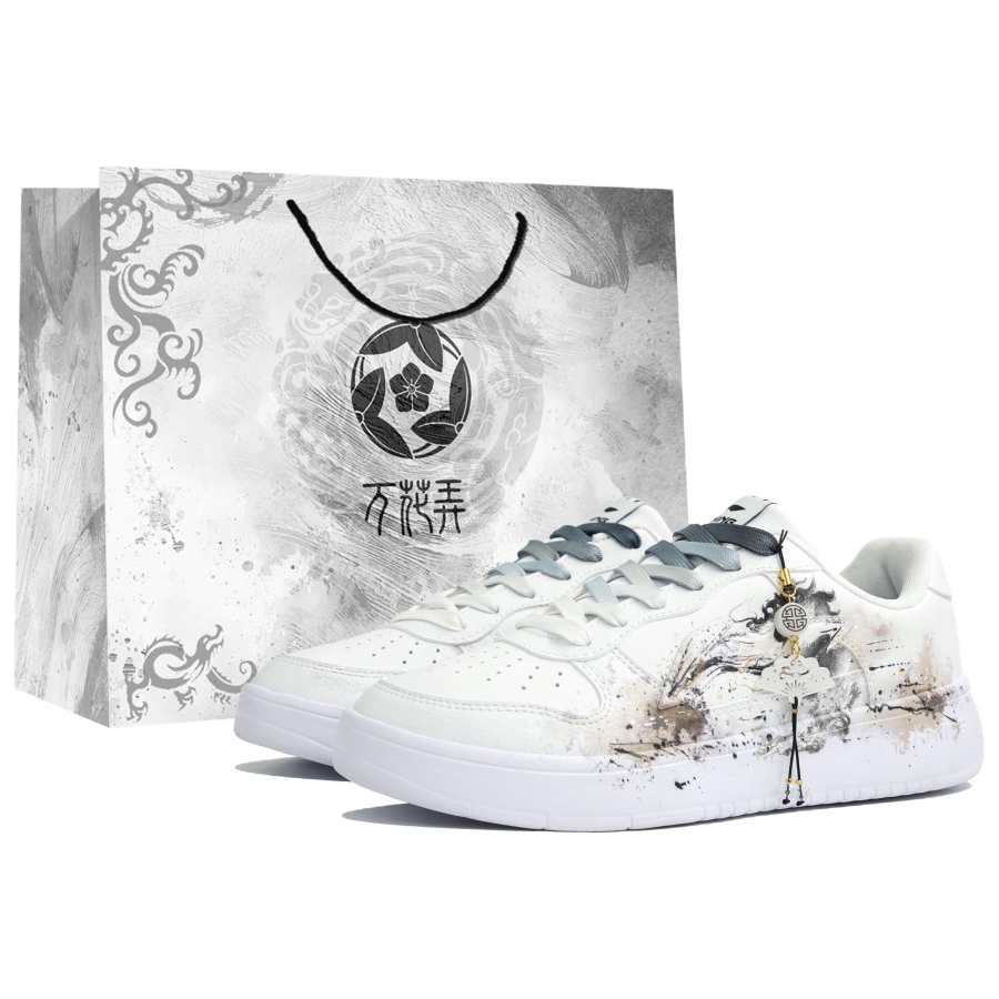 Li-Ning Li Ning Floating Boat Cushioning Abrasion Resistant Slip Resistant Low top Skateboard Shoes Men's