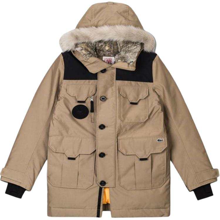 LACOSTE LACOSTE Down Jackets Unisex Hooded Thickened Workwear
