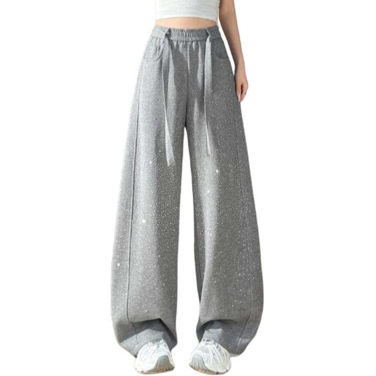 JBBCN Casual Pants Women's Moderate Wide Leg Pants