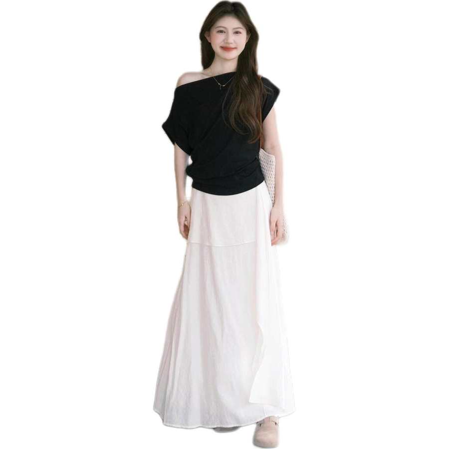 JBBCN Two Piece Skirt Sets Women's Asymmetrical Collar Moderate Long