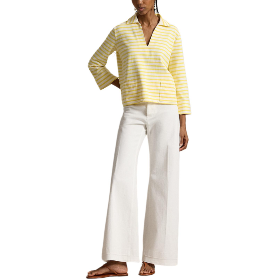 Polo Ralph Lauren SS26 Drop Shoulder Sleeve T Shirt Women's Loose Fit