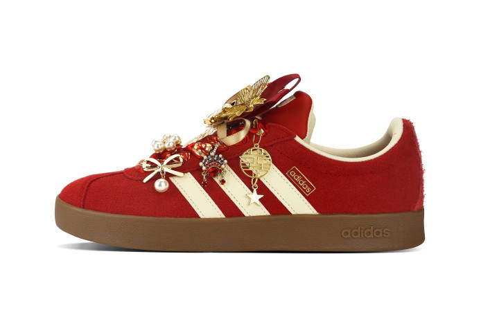 Adidas Custom Adidas Vl Court Classic Low top German Army Trainers Unisex Red