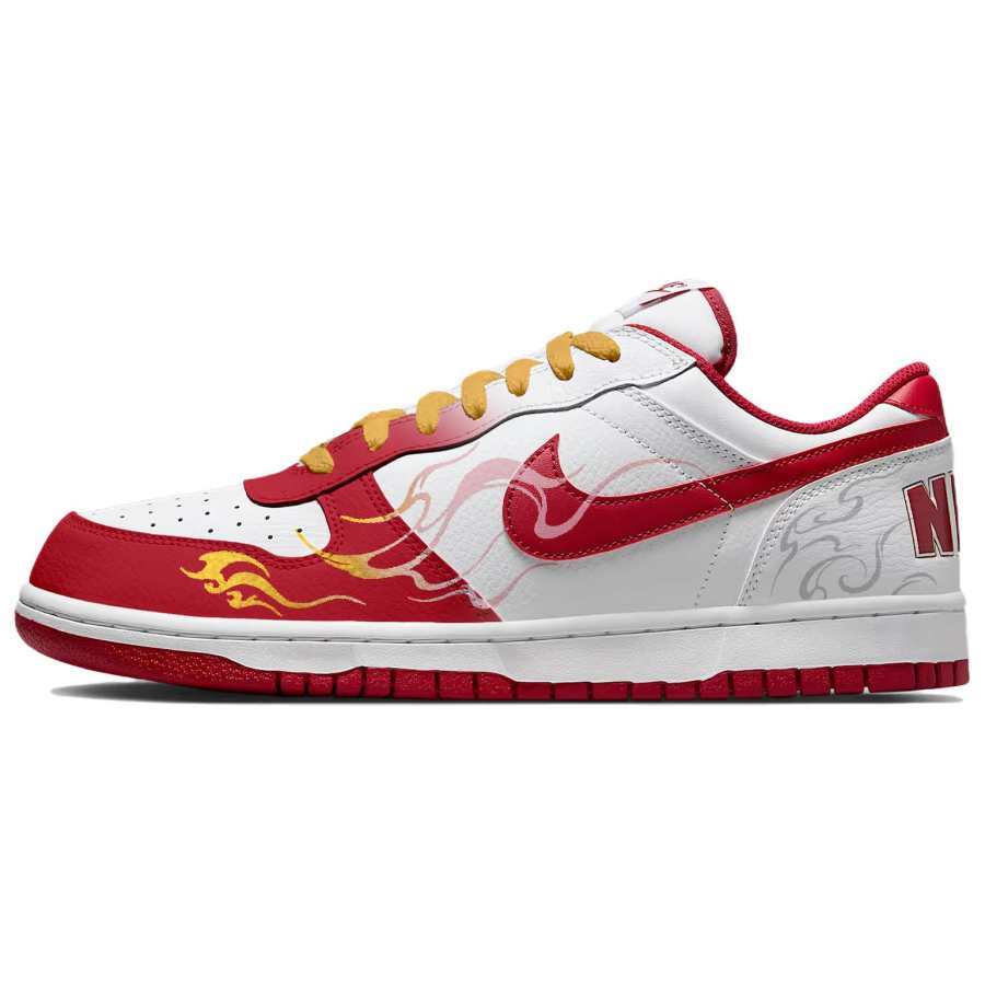 Nike Nike Big Abrasion Resistant Lightweight Breathable Low top Skateboard Shoes Men's Red