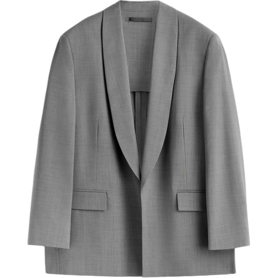 COS Business Suits Women's Graphite Gray Shawl Collar