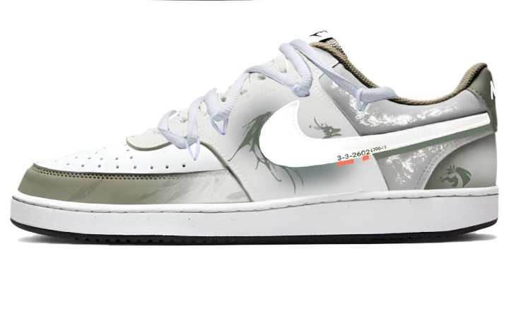Nike Nike Court Vision Low Skateboard Shoes Men's Low Top White/Green