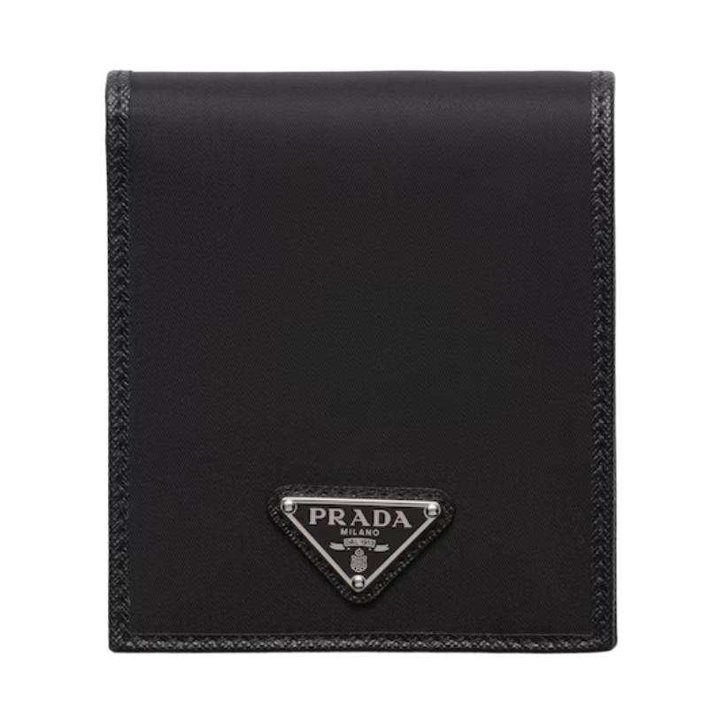 PRADA PRADA Saffiano Nylon Wallet Men's Black