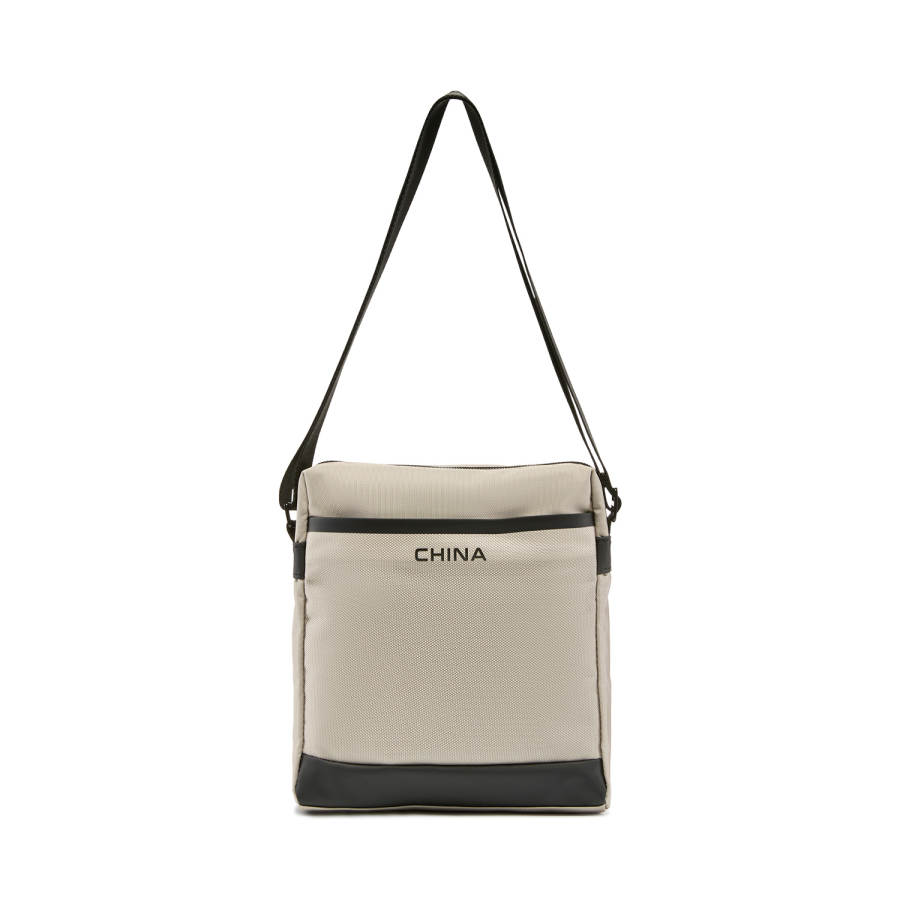 Li-Ning Li Ning Qingmu Polyester Shoulder Bag, Crossbody Bag Unisex Coast Gray