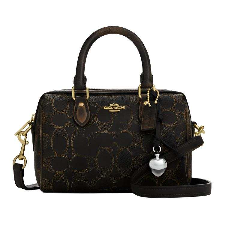 COACH COACH Rowan Artificial Leather Handbag Small Women's Brown