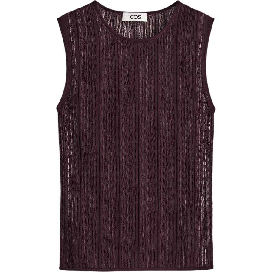 COS Tank Tops Women's Dark Umber Other