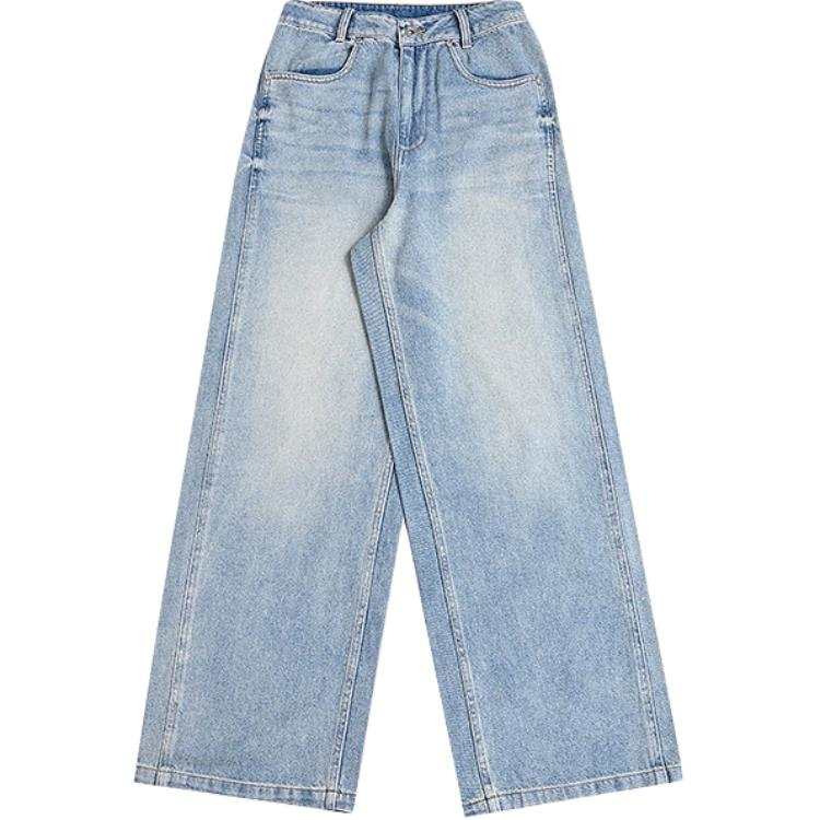 Converse Jeans Women's Light Blue Moderate Straight Fit Pants