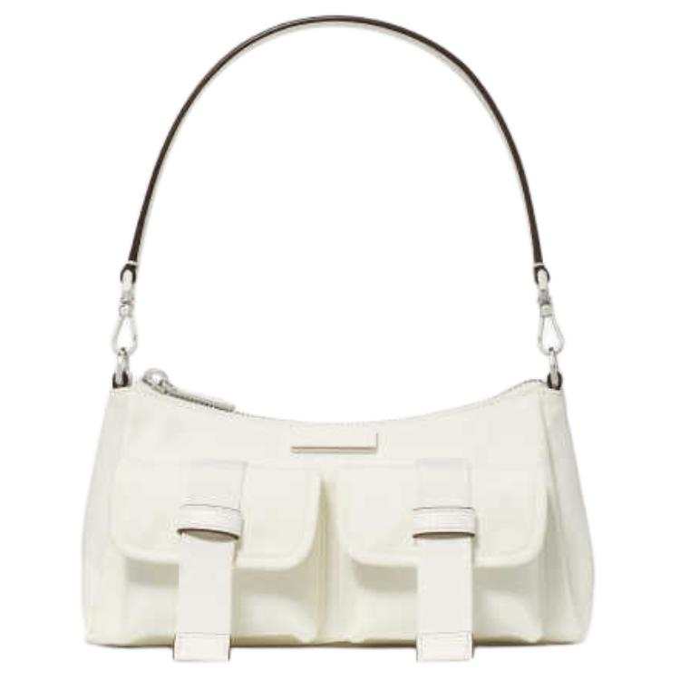 Kate Spade Fabric Shoulder Bag Small Unisex Milk White