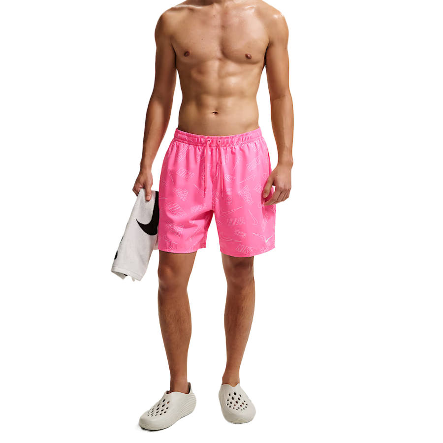 Nike Nike Beach Shorts Men's Sunglow Pink/Sunglow Pink/Sunglow Pink/White Moderate