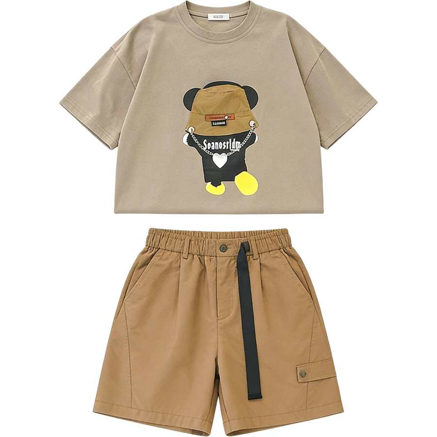 YALU Kids Casual Sportswear Crew Neck Thin