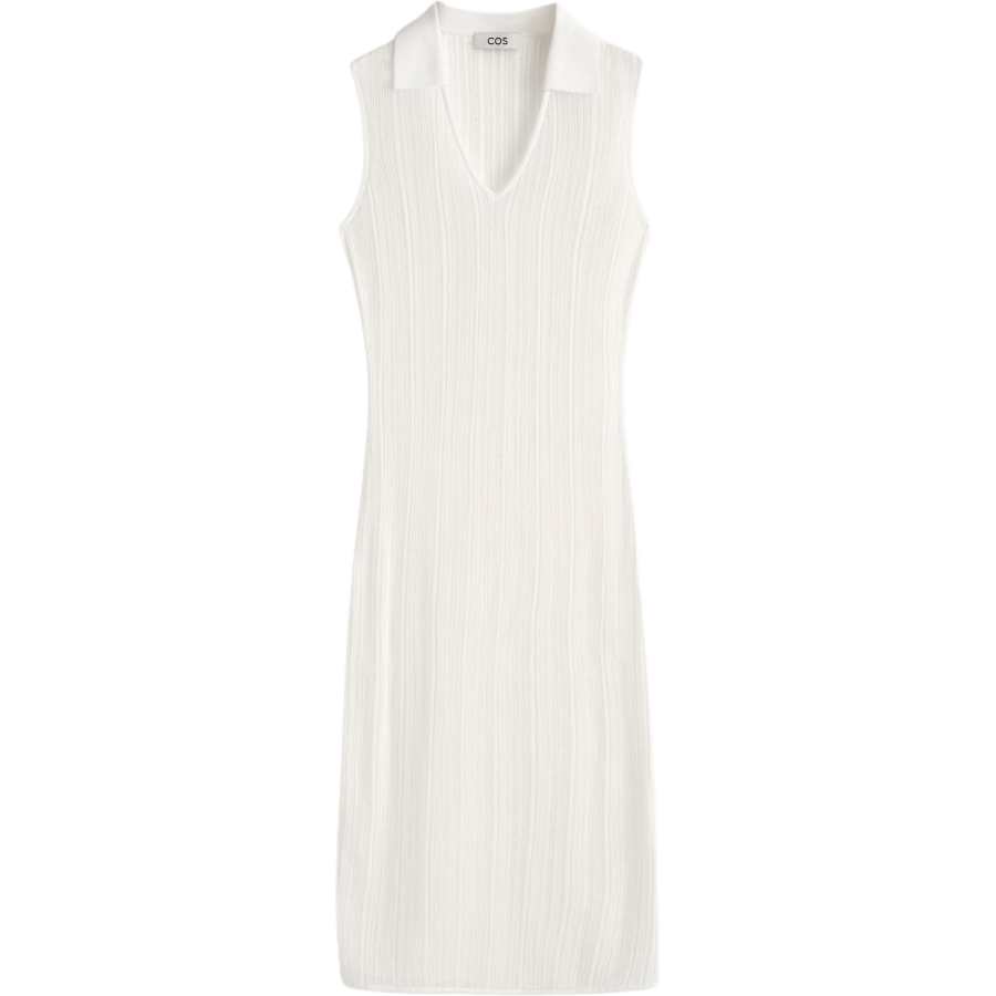 COS Sleeveless Dresses Women's White Moderate
