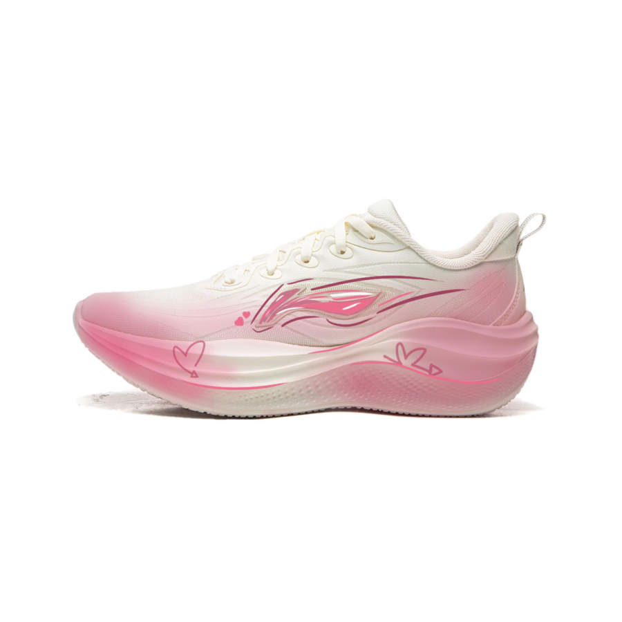 Li-Ning Li Ning Ride Waves 2 Cushioning Support Breathable Running Shoes Unisex Pink