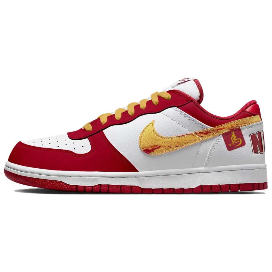 Nike Nike Big Abrasion Resistant Lightweight Breathable Low top Skateboard Shoes Men's Red