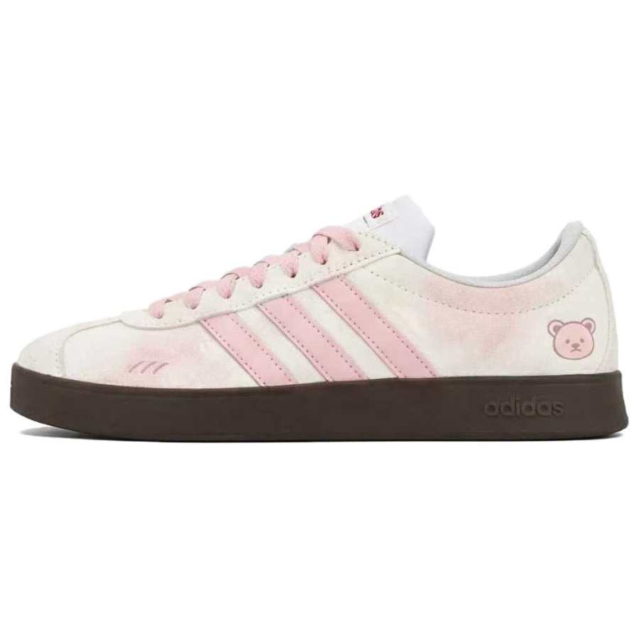 Adidas Adidas VL COURT 2.0 Classic Vintage T Trainers, Peach Bear Cushioning Abrasion Resistant Low top German Army Trainers