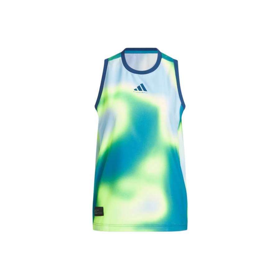 Adidas Adidas Tank Tops Women's Dark Gas Blue Crew Neck Other