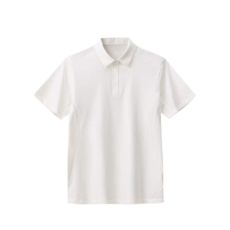 ANTA Polo Shirts Women's Coix Seeds White Thin Straight Fit