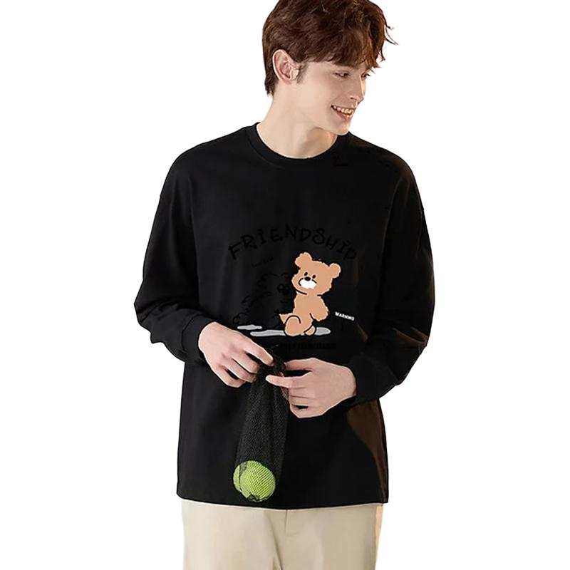 Tonlion T Shirts Unisex Crew Neck Moderate Straight Fit