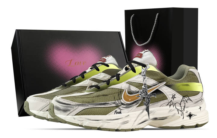 Nike Nike Initiator Support Breathable Low top Casual Running Shoes Men's Green