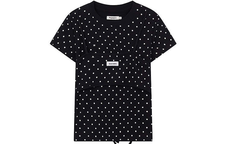 Teenie Weenie T Shirts Women's Crew Neck Moderate Mock Two Piece