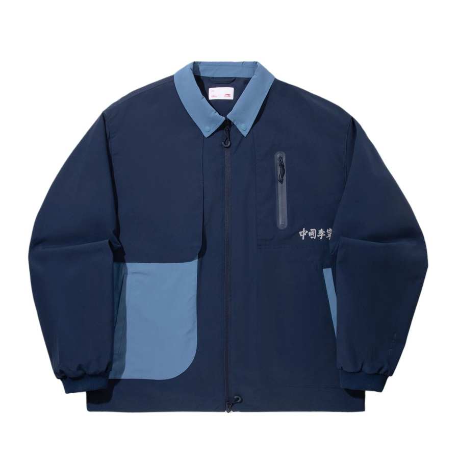 Li-Ning Li Ning Jackets Men's Navy Lapel Moderate Other