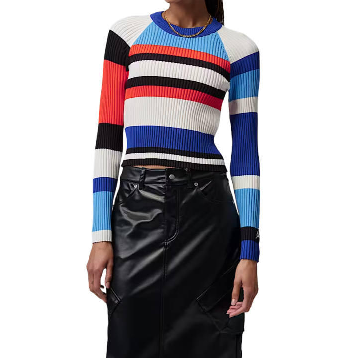 Jordan Jordan Flight Women's Long-Sleeve Striped Sweater