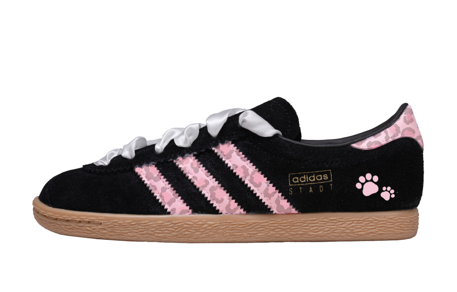 Adidas Originals Stadt Low top German Army Trainers Unisex Black Pink