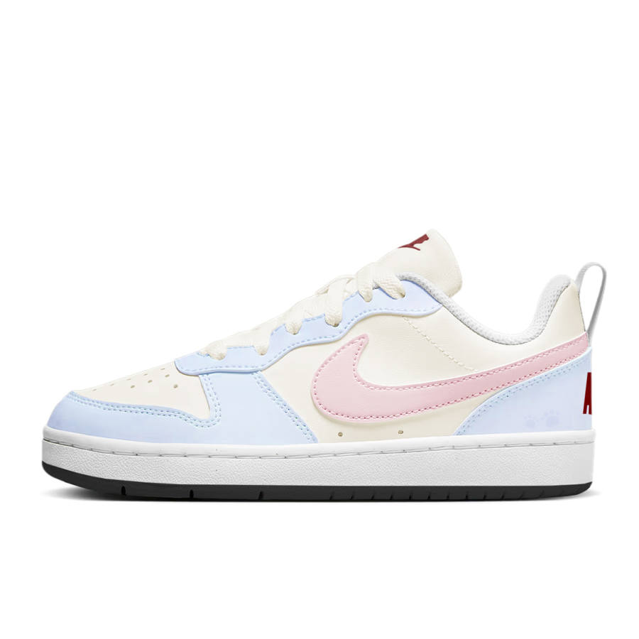 Nike Nike Court Borough Abrasion Resistant Low top Skateboard Shoes Women's Blue Pink