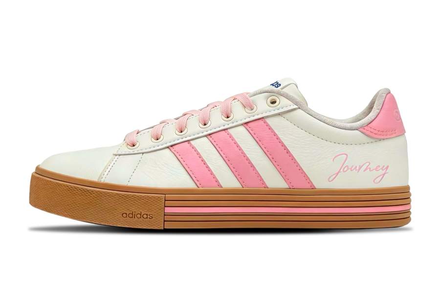 Adidas Adidas Daily Peach Milk Cherry Synthetic Leather Coverage Height Increasing Waterproof Low top Skateboard Shoes Unisex