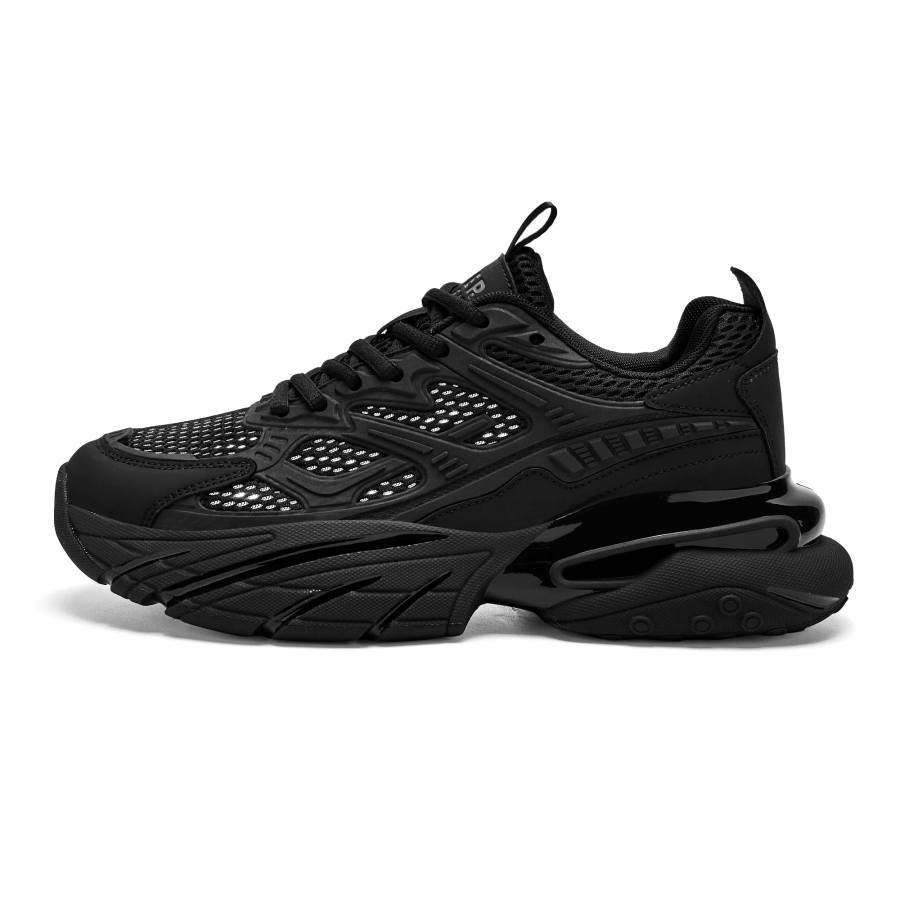 JEEP SPIRIT Darth Vader Cushioning Breathable Height Increasing Low top Chunky Sneakers Men's Black