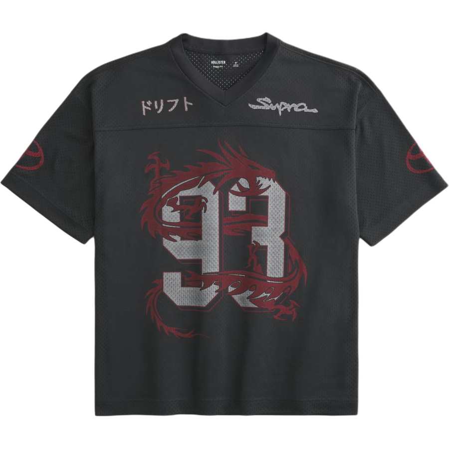 Hollister/ T Shirts Men's Black V Neck Moderate Straight Fit
