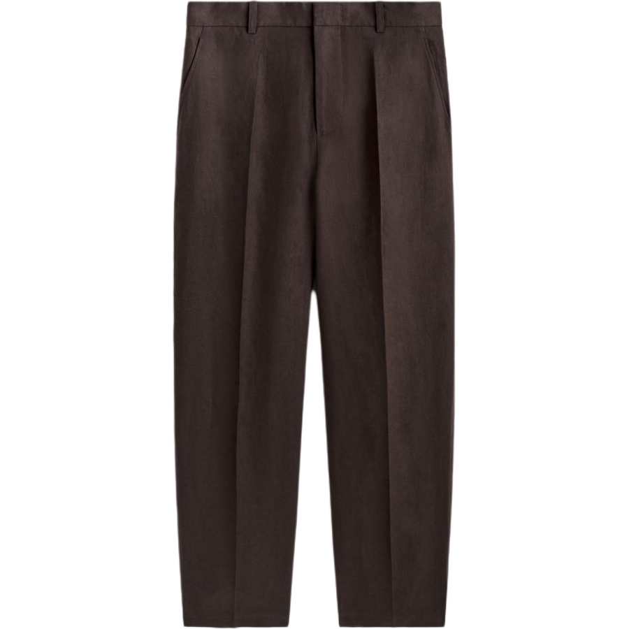 COS Casual Pants Men's Dark Brown Moderate Tapered Pants