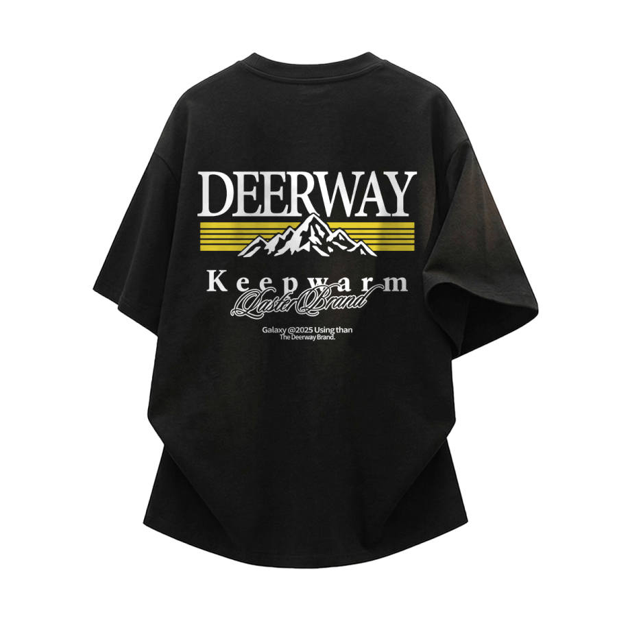 DEERWAY T Shirts Unisex Crew Neck Moderate Heavyweight