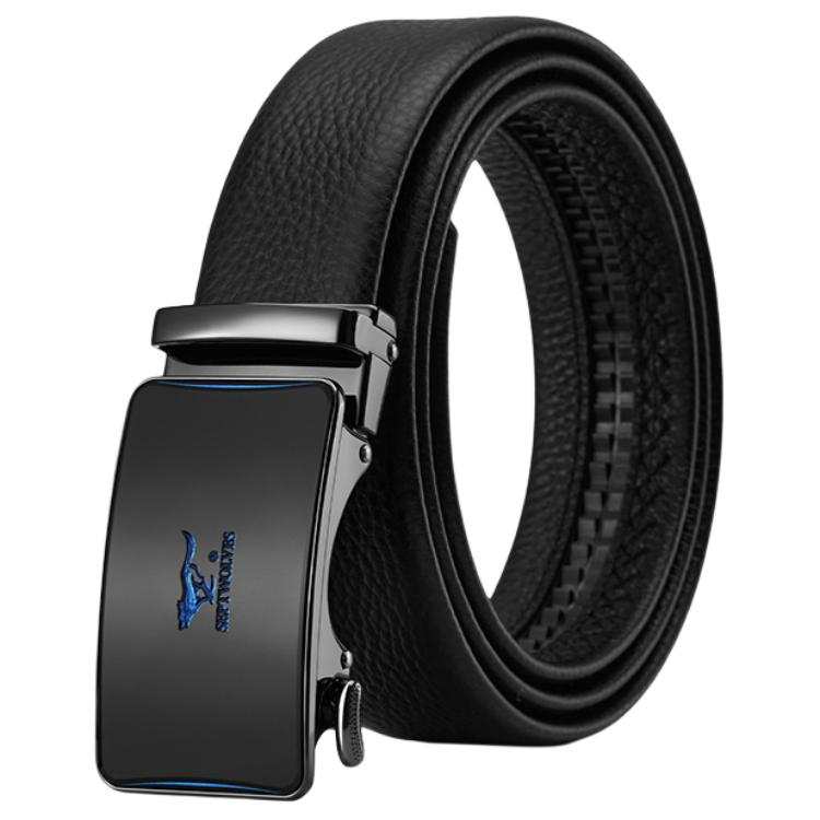 SEPTWOLVES Cow Leather Zinc Alloy Leather Belts Men's 3.55CM