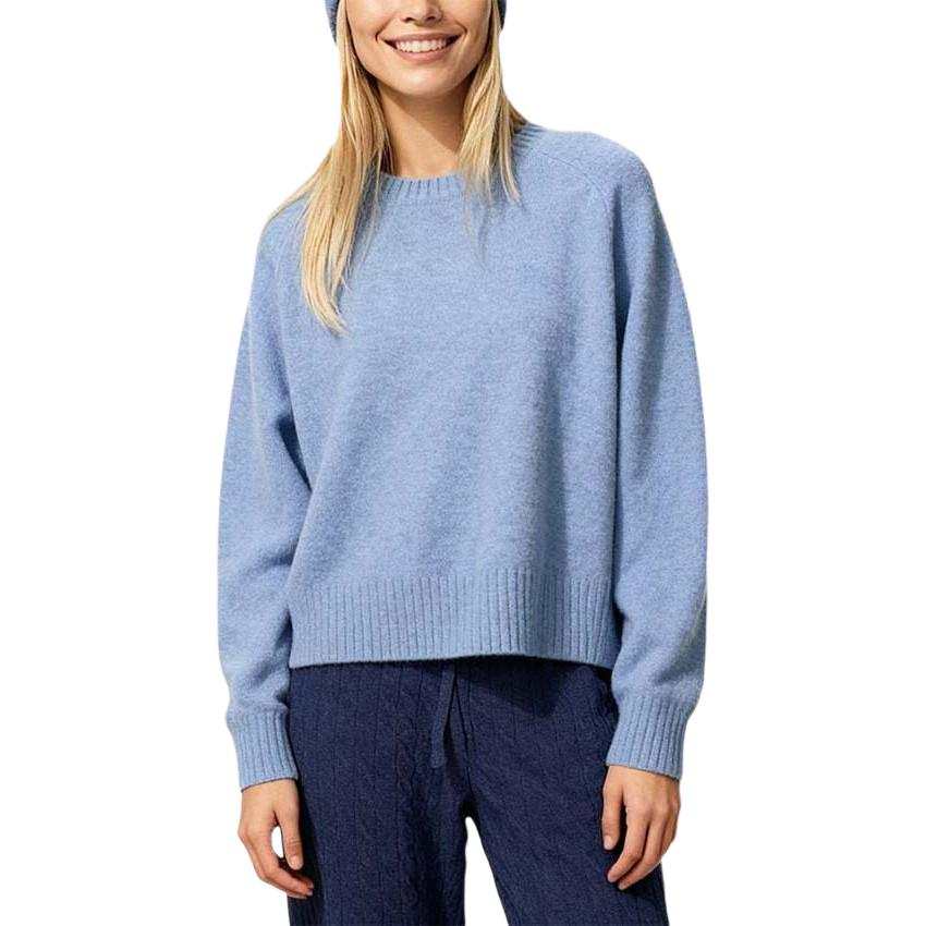 UNIQLO Knitwear Women's Pink/Blue Crew Neck Moderate Other