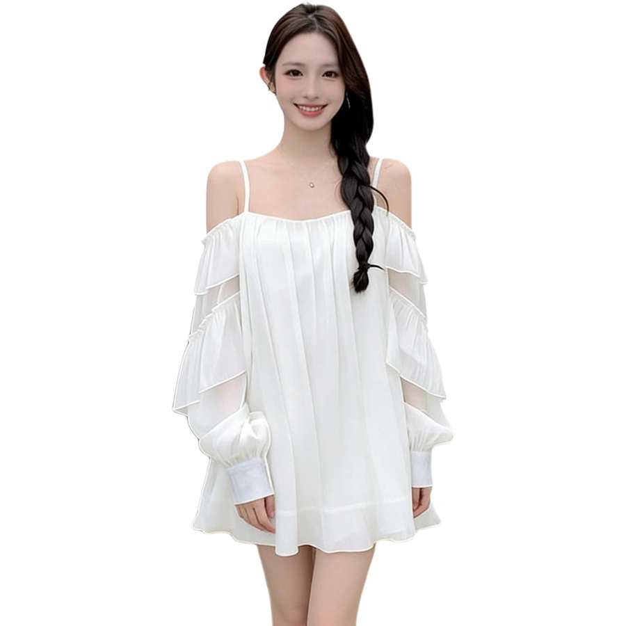 JBBCN Slip Dresses Women's Boat Neck Moderate Short