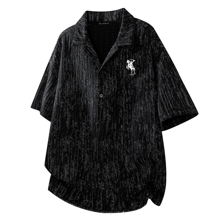 PAUL COSTELLOE Shirts Unisex Cuban Collar Thin