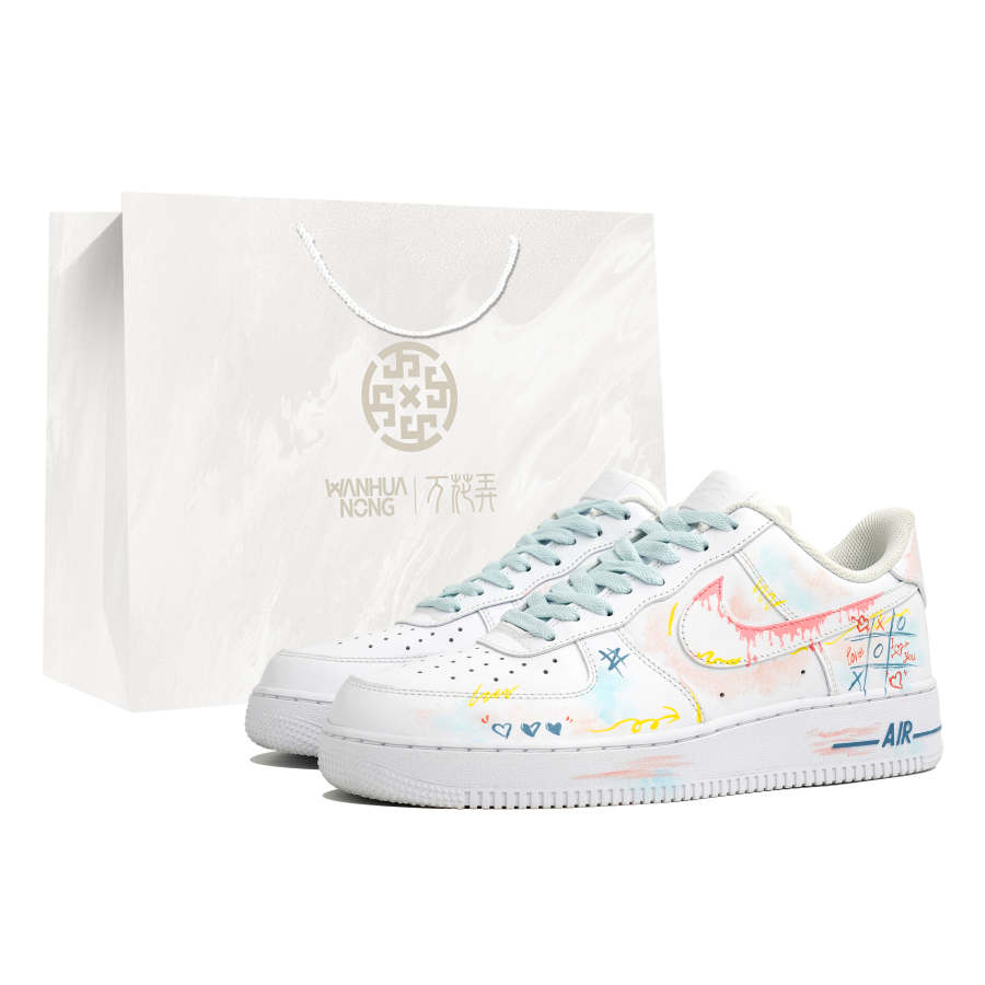 Nike Nike Air Force 1 Kaleidoscope Island, Love Island, Timeless Shopping Bag Abrasion Resistant Slip Resistant Low top